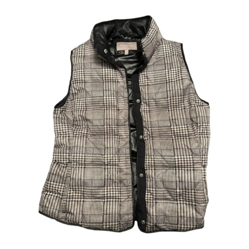 Banana Republic Plaid Puffer Vest Women’s Size M